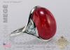 Cabochon Rhodolite Statement Ring by Leon Megé R6141 Cabochon Rhodolite Statement Ring by Leon Megé R6141